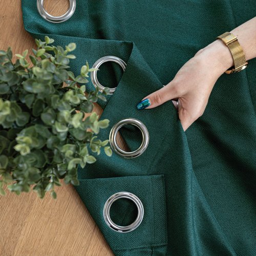 ZASŁONA EKSKLUZYWNA JODEŁKA BUTELKOWA ZIELEŃ SZER.140cm