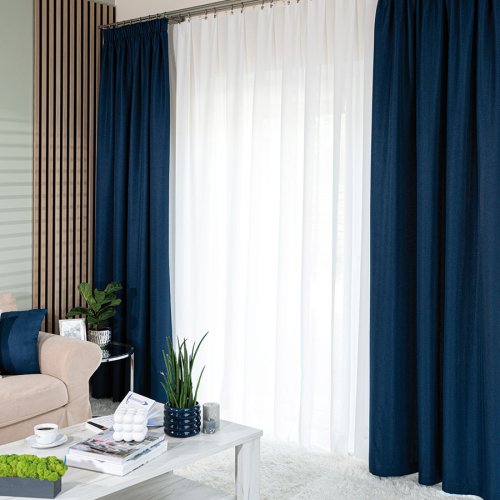 ZASŁONA EKSKLUZYWNA JODEŁKA GRANATOWA SZER.140cm