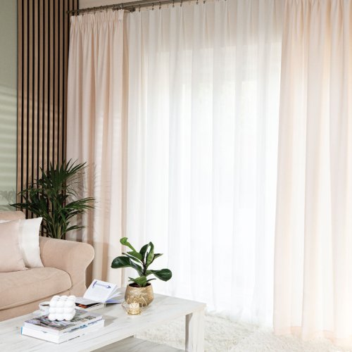 ZASŁONA EKSKLUZYWNA JODEŁKA KREMOWA SZER.140cm