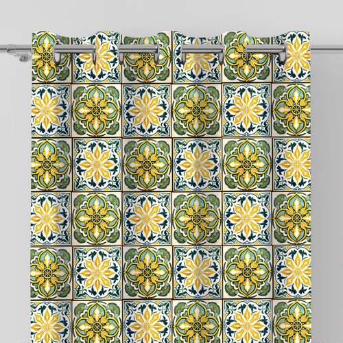 Zasłona malik mozaika  wodoodporna szer.150cm