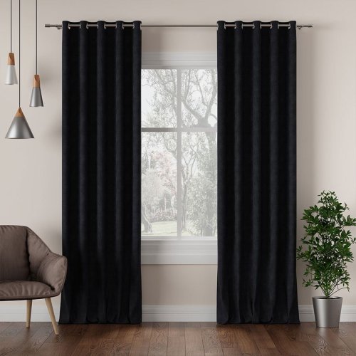 ZASŁONA MILAS CZARNY max290CM (KOLOR 039)