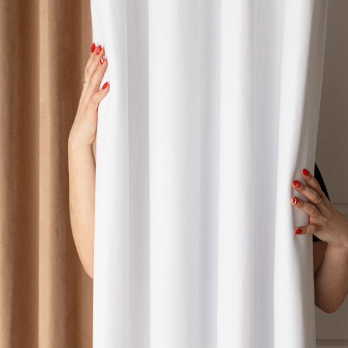 ZASŁONA MILAS SOFT PRZELOTKI  (KOLOR 050 BIAŁY)