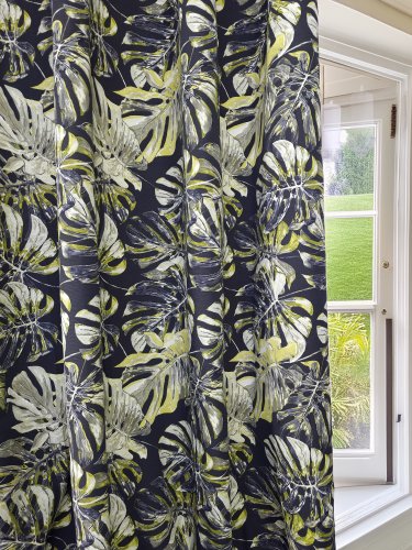 ZASŁONA MONSTERA ŻÓŁTA SZER.130CM