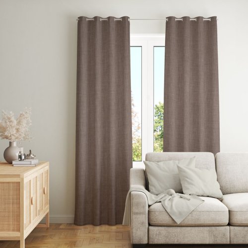 ZASŁONA O STRUKTURZE LNU ZACIEMNIAJĄCA BRĄZOWY