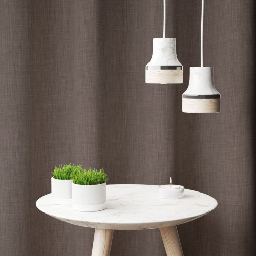 ZASŁONA O STRUKTURZE LNU ZACIEMNIAJĄCA BRĄZOWY