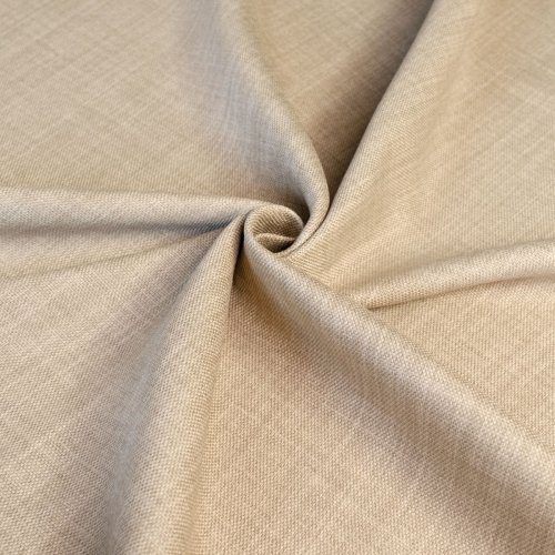 ZASŁONA O STRUKTURZE LNU ZACIEMNIAJĄCA CIEMNY BEŻ