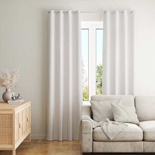 ZASŁONA O STRUKTURZE LNU ZACIEMNIAJĄCA off white