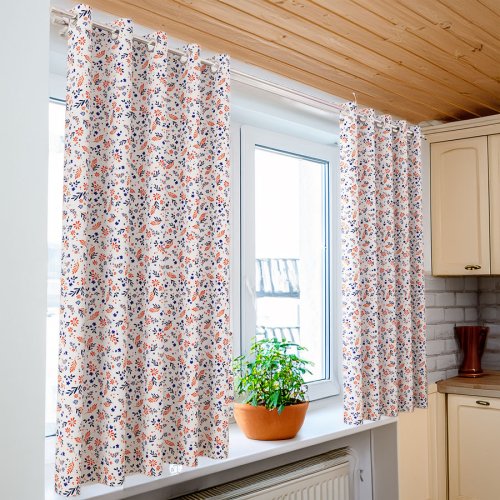 Zasłona oxford kwiatuszki szer.150cm