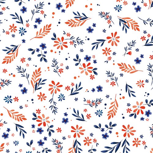 ZASŁONA OXFORD KWIATUSZKI SZER.150cm