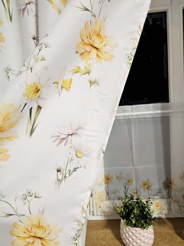 ZASŁONA OXFORD WIOSENNA POLANA  SZER.140cm