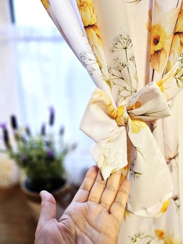 ZASŁONA OXFORD WIOSENNA POLANA  SZER.140cm