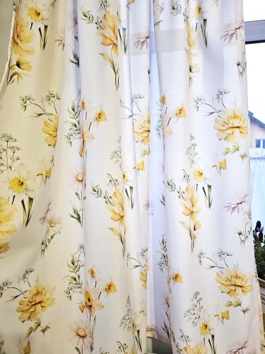 ZASŁONA OXFORD WIOSENNA POLANA  SZER.140cm