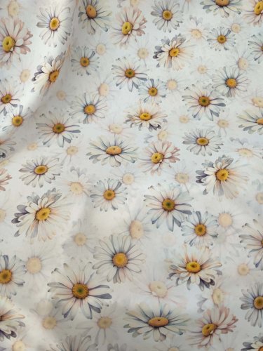 Zasłona stokrotki wiosna wodoodporna szer.150cm