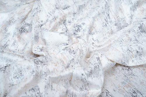 ZASŁONA VELVET BIAŁA GLAMOUR PRZECIERANE ZŁOTO SREBRO