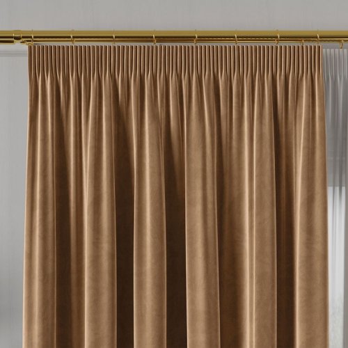 ZASŁONA VELVET CAMELOWY