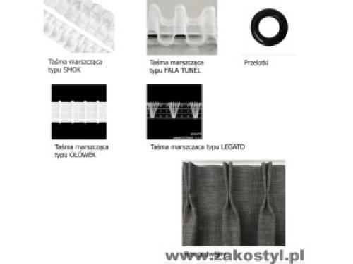 ZASŁONA GRANATOWE KWIATY SZER.140cm