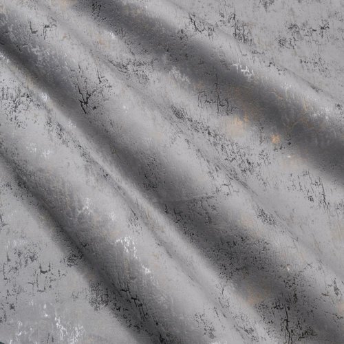 ZASŁONA VELVET J.SZARY GLAMOUR PRZECIERANE ZŁOTO SREBRO