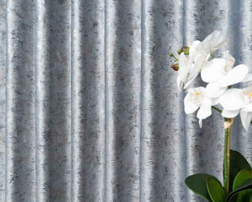 ZASŁONA VELVET J.SZARY GLAMOUR PRZECIERANE ZŁOTO SREBRO