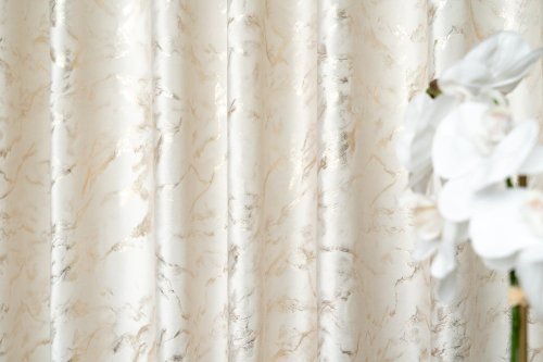 Zasłona velvet krem glamour połysk lumina