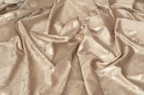 ZASŁONA VELVET CIEMNY BEŻ GLAMOUR POŁYSK LUMINA 