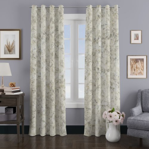 ZASŁONA VELVET KREM GLAMOUR PRZECIERANE ZŁOTO SREBRO