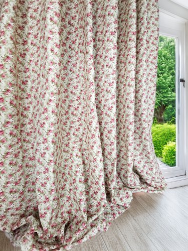 Zasłona vintage shabby chic roses szer.130cm