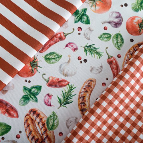 ZASŁONA WIOSNA PLAMOODPORNA GRILL  SZER.160cm