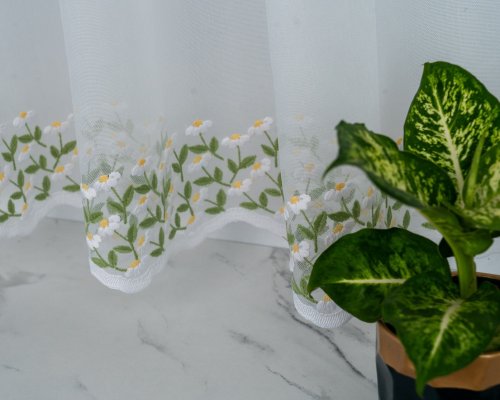 ZAZDROSTKA HAFT RUMIANEK  MARKIZTA 40CM/65CM/90CM  (cena za 0,50mb)