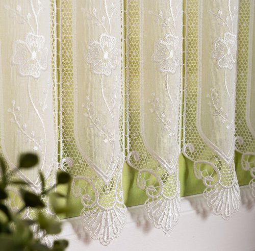 ZAZDROSTKA HAFTOWANA KOLOR NATURAL PANEL MIRA 30CM (cena za 0,50mb)