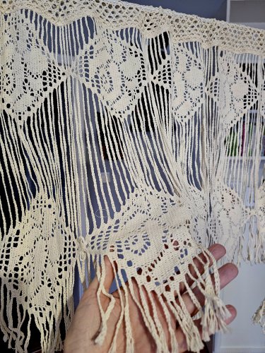 Zazdrostka neri koronka ażur  ecru metraż 40cm/60cm(cena za 0,50mb)