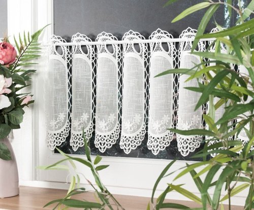 Zazdrostka panel haft krem ecru metraż 30cm(cena za 0,50mb)