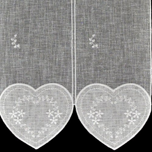 ZAZDROSTKA PANEL HAFT VINTAGE SERCA BIEL 40CM/60CM  (cena za 0,50mb)