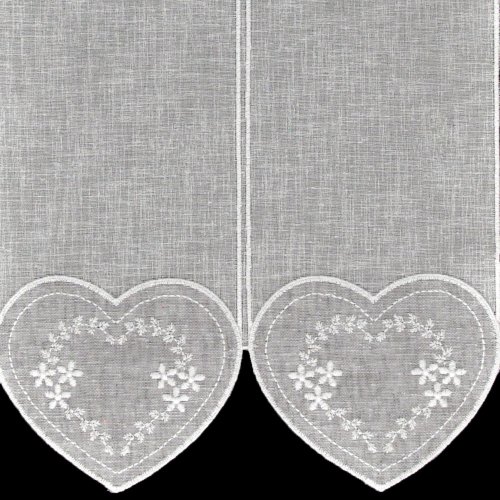 ZAZDROSTKA PANEL HAFT VINTAGE SERCA BIEL 40CM/60CM  (cena za 0,50mb)