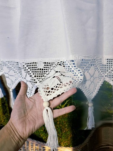 ZAZDROSTKA RACHELA KORONKA AŻUR  BIAŁA metraż (cena za 0,50mb)