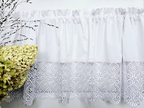 ZAZDROSTKA SHABBY CHIC BIAŁA GIPIURA 40CM 