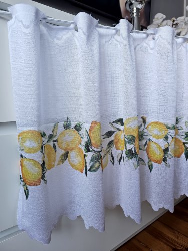 ZAZDROSTKA ŻAKARD CYNTRYNA 50CM/70CM  (cena za 0,50mb)