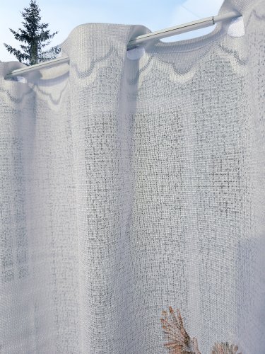 ZAZDROSTKA ŻAKARD KURY 50CM/70CM  (cena za 0,50mb)