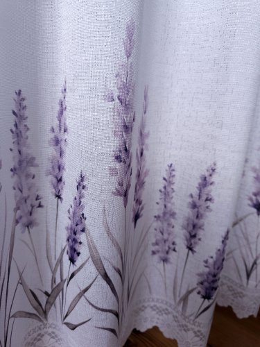 ZAZDROSTKA ŻAKARD LAWENDA 50CM/70CM  (cena za 0,50mb)