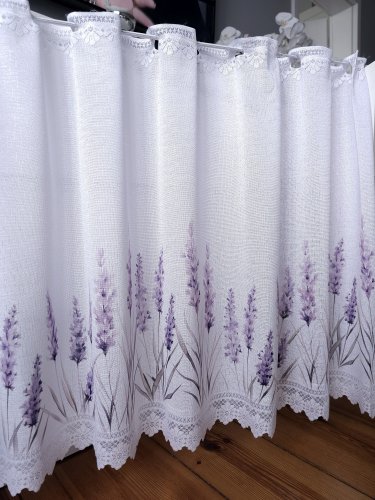 ZAZDROSTKA ŻAKARD LAWENDA 50CM/70CM  (cena za 0,50mb)