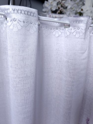 ZAZDROSTKA ŻAKARD LAWENDA 50CM/70CM  (cena za 0,50mb)