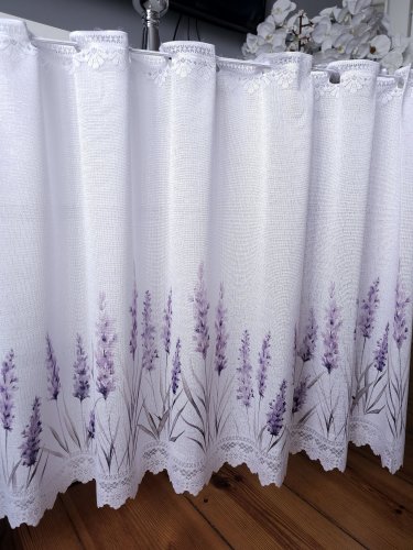 ZAZDROSTKA ŻAKARD LAWENDA 50CM/70CM  (cena za 0,50mb)