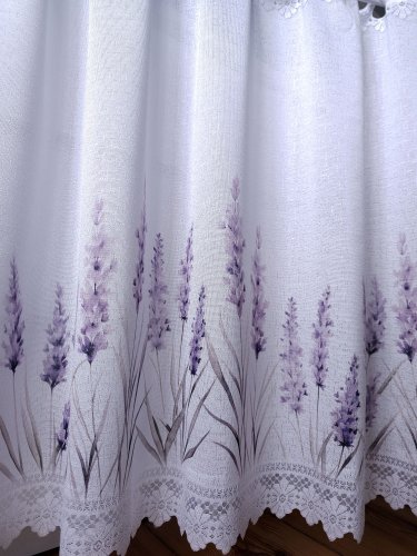 ZAZDROSTKA ŻAKARD LAWENDA 50CM/70CM  (cena za 0,50mb)