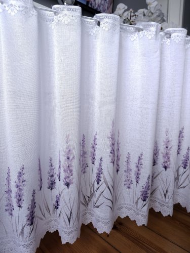 ZAZDROSTKA ŻAKARD LAWENDA 50CM/70CM  (cena za 0,50mb)