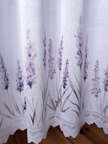ZAZDROSTKA ŻAKARD LAWENDA 50CM/70CM  (cena za 0,50mb)