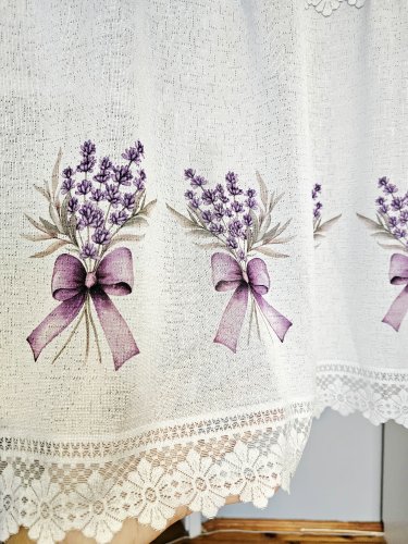 ZAZDROSTKA ŻAKARD LAWENDA2 50CM/70CM  (cena za 0,50mb)