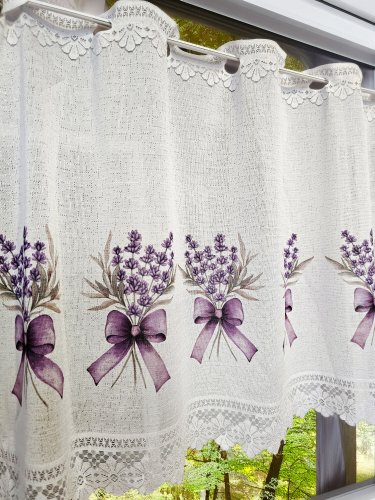 Zazdrostka żakard lawenda2 50cm/70cm  (cena za 0,50mb)