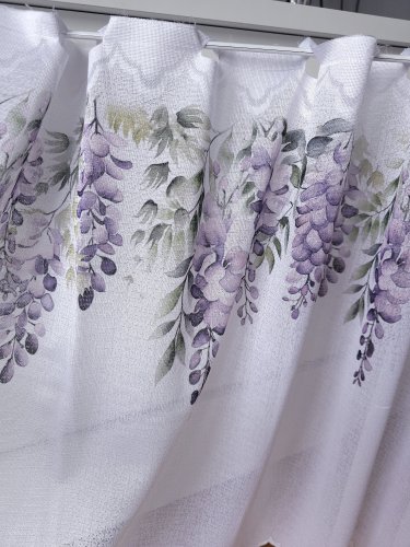 ZAZDROSTKA ŻAKARD WISTERIA 50CM/70CM  (cena za 0,50mb)