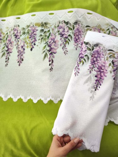 ZAZDROSTKA ŻAKARD WISTERIA 50CM/70CM  (cena za 0,50mb)