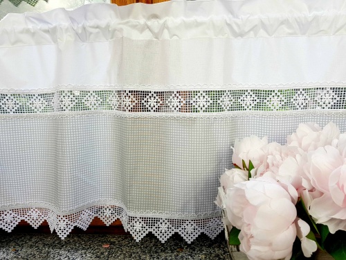 ZAKOSTYL ZAZDROSTKA SHABBY CHIC SZARA KRATECZKA