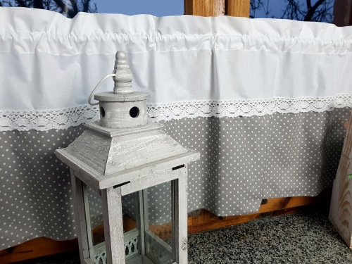 ZAKOSTYL ZAZDROSTKA SHABBY CHIC GROCHY KORONKA